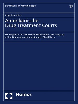 cover image of Amerikanische Drug Treatment Courts